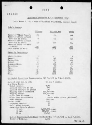 USS LEXINGTON > War History