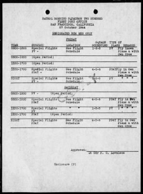 Thumbnail for VPB-200 > War History, VB 200, 4/1/44 to 10/1/44 & VPB 200, 10/1/44 to 9/2/45