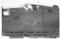 321stBG,448thBS, Herbert Rodgers, shot-down in B-25 TROUBLE #41-13209 31 Mar.'44