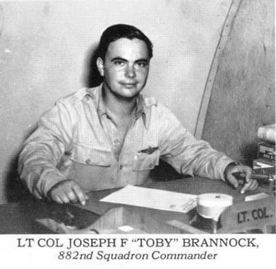 Thumbnail for 882nd Command > Lieutenant Colonel Brannock - 882nd Squadron Comm&er