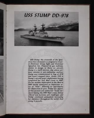 Thumbnail for USS Stump (DD-978) > 1981