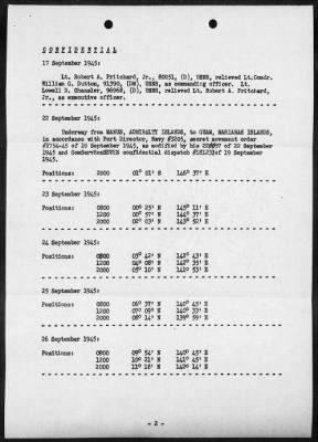 Thumbnail for USS HESPERIA > War Diary, 9/1-30/45