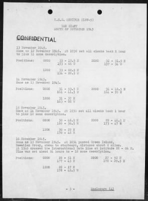 USS MONITOR > War Diary, 11/1-30/45