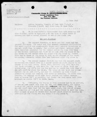 COM LST FLOT 15 > Forwarding action reports on operations in support of the assault landings in the Brunei Bay Area, Borneo, 6/7-12/45