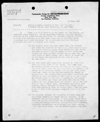 COM LST FLOT 15 > Forwarding action reports on operations in support of the assault landings in the Brunei Bay Area, Borneo, 6/7-12/45