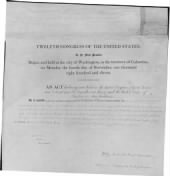US, War of 1812 Milestone Documents record example