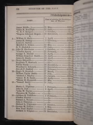 Register of the Commissioned and Warrant Officers ([Blank]) > 1835