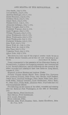 Volume XIV > Muster Rolls and Papers Relating to the Associators and Militia of the County of Northampton.