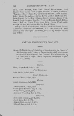 Volume XIV > Muster Rolls and Papers Relating to the Associators and Militia of the County of Northampton.