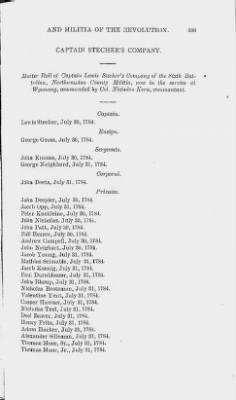 Thumbnail for Volume XIV > Muster Rolls and Papers Relating to the Associators and Militia of the County of Northampton.