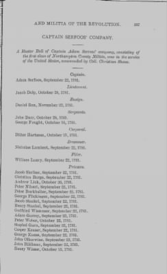 Thumbnail for Volume XIV > Muster Rolls and Papers Relating to the Associators and Militia of the County of Northampton.