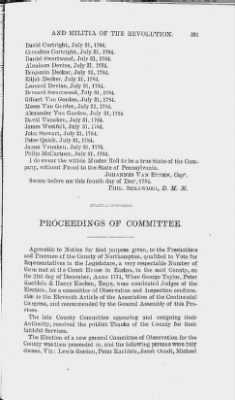 Thumbnail for Volume XIV > Muster Rolls and Papers Relating to the Associators and Militia of the County of Northampton.