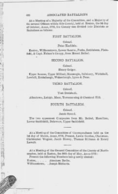 Volume XIV > Muster Rolls and Papers Relating to the Associators and Militia of the County of Northampton.