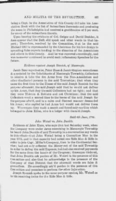 Volume XIV > Muster Rolls and Papers Relating to the Associators and Militia of the County of Northampton.