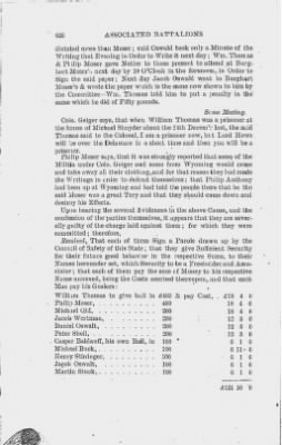 Volume XIV > Muster Rolls and Papers Relating to the Associators and Militia of the County of Northampton.