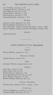 Volume XV > Arrangement of the Pennsylvania Line 1777-1778-1780.