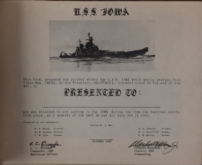 Thumbnail for USS Iowa (BB-61) > 1945