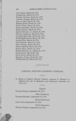 Volume XIV > Muster Rolls and Papers Relating to the Associators and Militia of the County of Bedford.