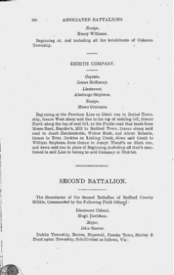 Volume XIV > Muster Rolls and Papers Relating to the Associators and Militia of the County of Bedford.