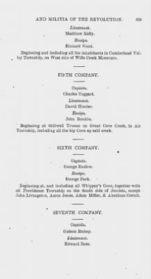 Volume XIV > Muster Rolls and Papers Relating to the Associators and Militia of the County of Bedford.