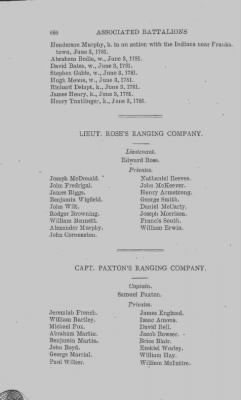 Volume XIV > Muster Rolls and Papers Relating to the Associators and Militia of the County of Bedford.