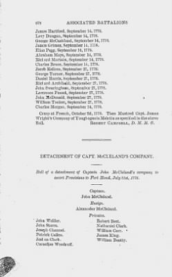 Thumbnail for Volume XIV > Muster Rolls and Papers Relating to the Associators and Militia of the County of Westmoreland.