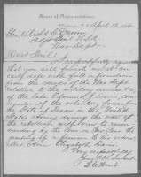 US, Letters Received by Commission Branch, 1874-1894 record example