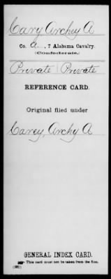 Archey A > Cary, Archey A (Private)