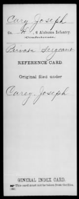 Joseph > Cary, Joseph (Private)