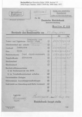 Balance Sheets of Land Control Banks, n.d.; 1944-1946