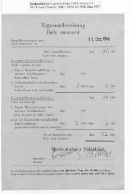 Thumbnail for Balance Sheets of Land Control Banks, n.d.; 1944-1946