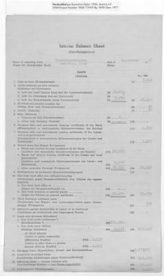 Thumbnail for American Zone: Interim Balance Sheets for Banks, September 1947