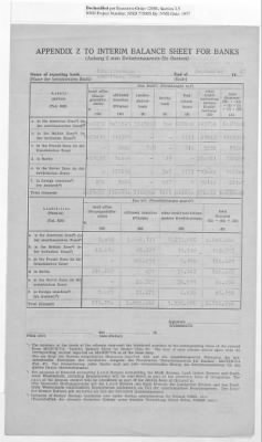 Thumbnail for American Zone: Interim Balance Sheets for Banks, September 1947