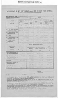 Thumbnail for American Zone: Interim Balance Sheets for Banks, September 1947