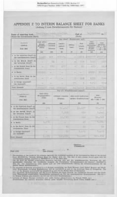 Thumbnail for American Zone: Interim Balance Sheets for Banks, September 1947