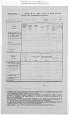 Thumbnail for American Zone: Interim Balance Sheets for Banks, September 1947