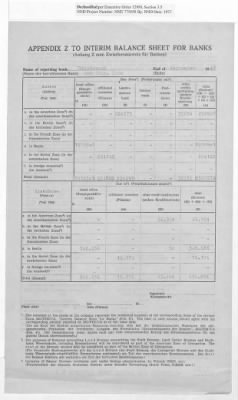 Thumbnail for American Zone: Interim Balance Sheets for Banks, September 1947