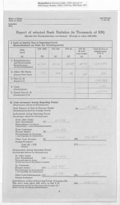 American Zone: Report of Selected Bank Statistics, March 1946