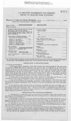 American Zone: Report of Selected Bank Statistics, March 1947