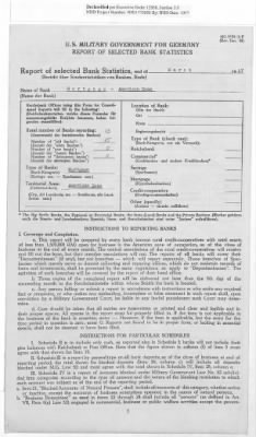 Thumbnail for American Zone: Report of Selected Bank Statistics, March 1947