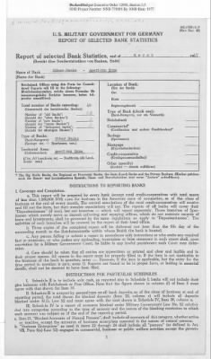 American Zone: Report of Selected Bank Statistics, March 1947