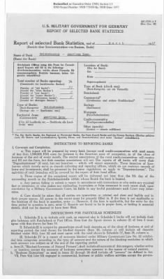 American Zone: Report of Selected Bank Statistics, March 1947