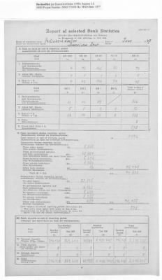 American Zone: Report of Selected Bank Statistics, June 1947