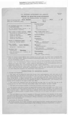 American Zone: Report of Selected Bank Statistics, June 1947