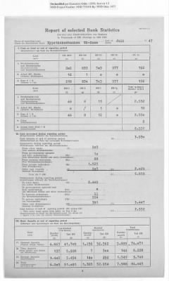 American Zone: Report of Selected Bank Statistics, June 1947