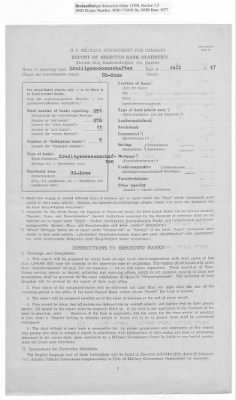 American Zone: Report of Selected Bank Statistics, June 1947