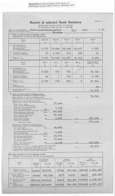 American Zone: Report of Selected Bank Statistics, June 1947