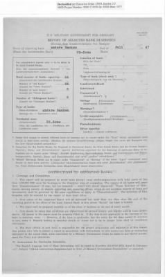 Thumbnail for American Zone: Report of Selected Bank Statistics, June 1947