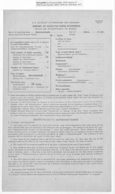 American Zone: Report of Selected Bank Statistics, June 1947