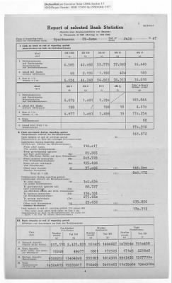 American Zone: Report of Selected Bank Statistics, June 1947